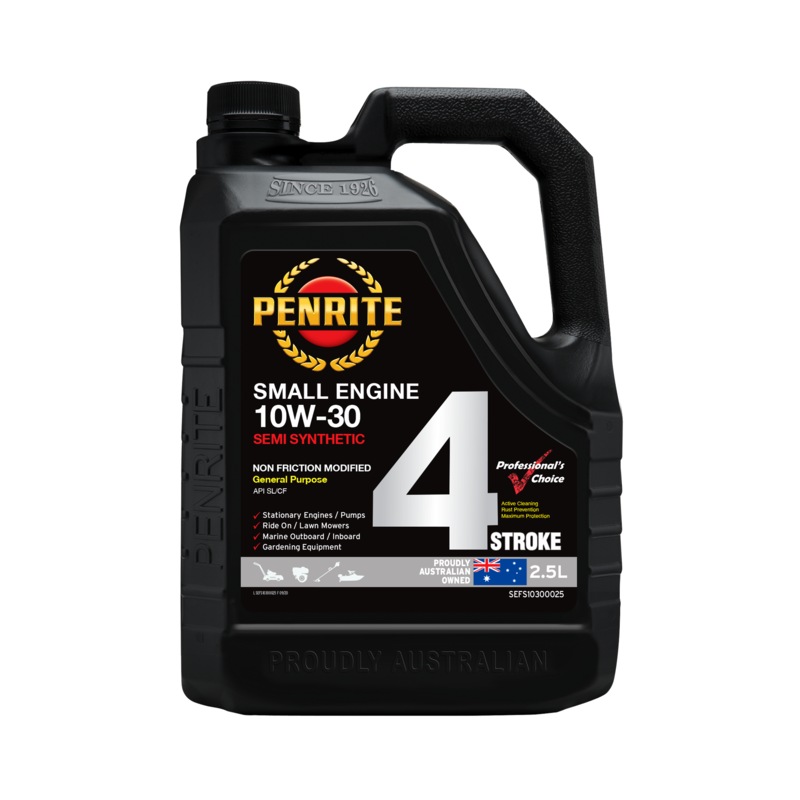 Buy Penrite Small Engine 4 Stroke Oil 10W30 2.5L SEFS10300025 MyDeal