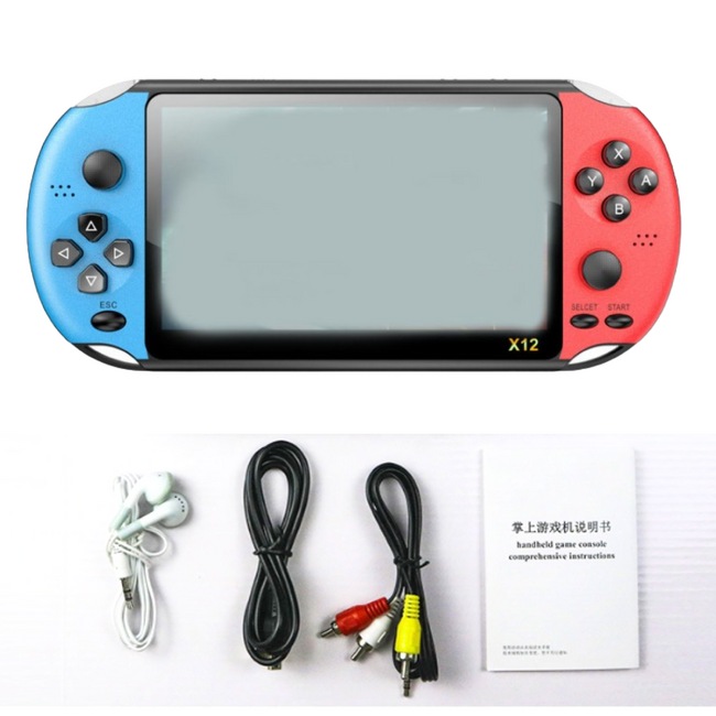 Buy Gamon XT Gigantic 7 inch Portable Hand held Video Game Console with 1over 15 000 preloaded games Red Blue MyDeal