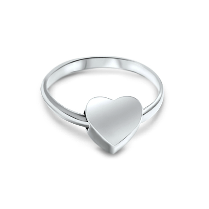 Buy Sterling Silver Floating Heart Ring - MyDeal