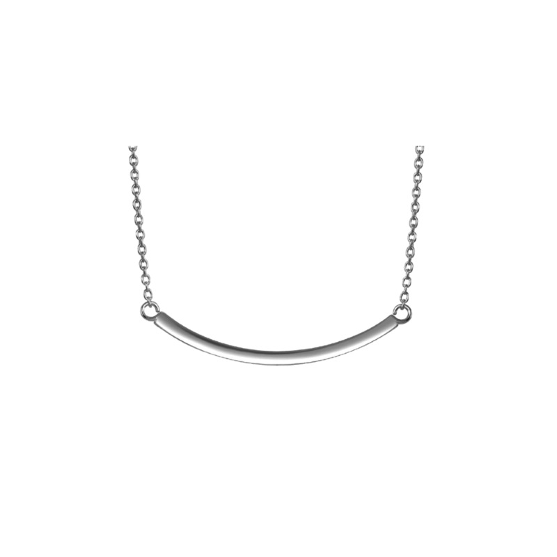 Buy Sterling Silver Venice Bar Necklace MyDeal