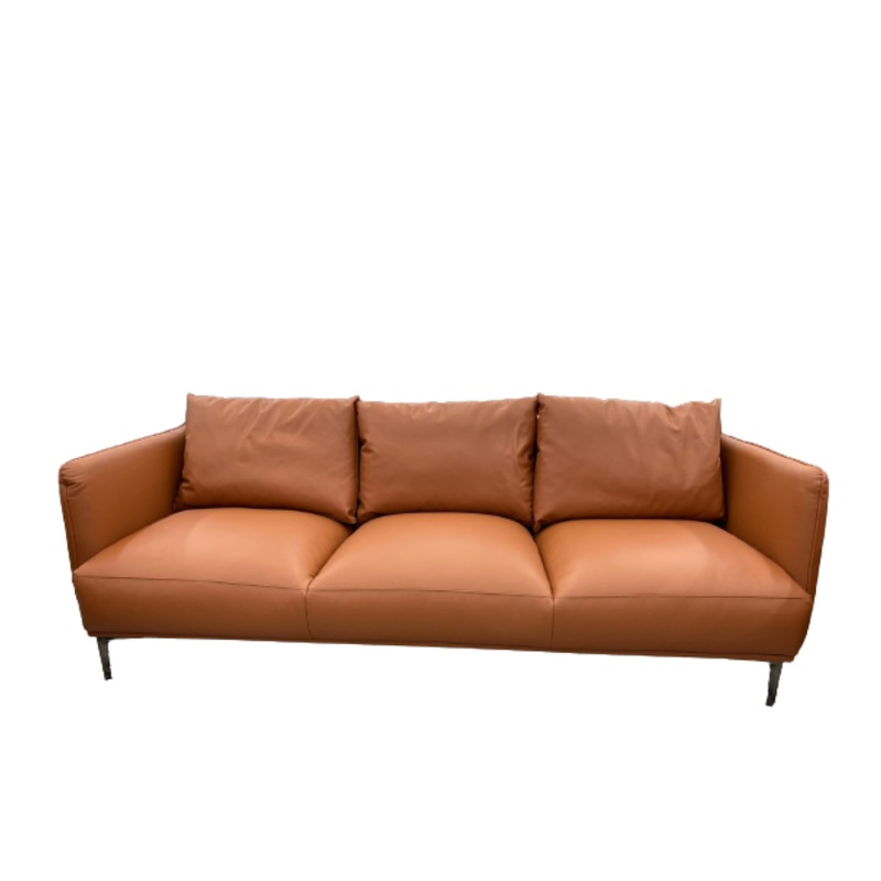 Buy Jacob Leather Sofa 2/3 Seater TAN Color CLEARANCE SALE MyDeal