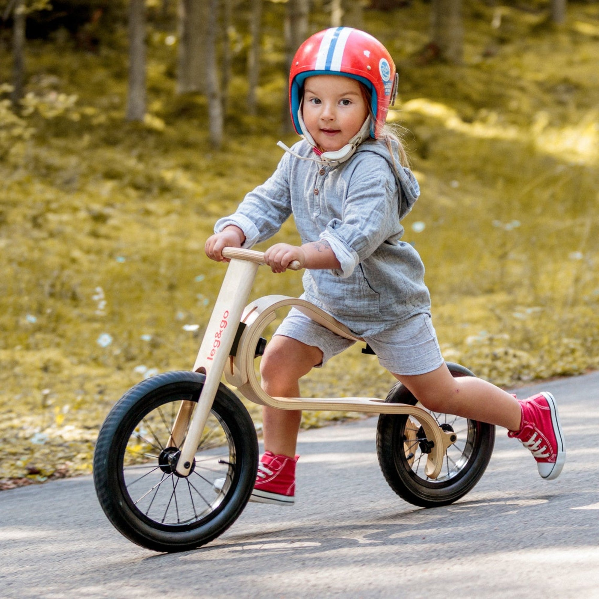 Balance bike transformable wooden 3 in 