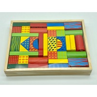 Kids Wooden Blocks 40 pcs- Rec. Age: 24 months+