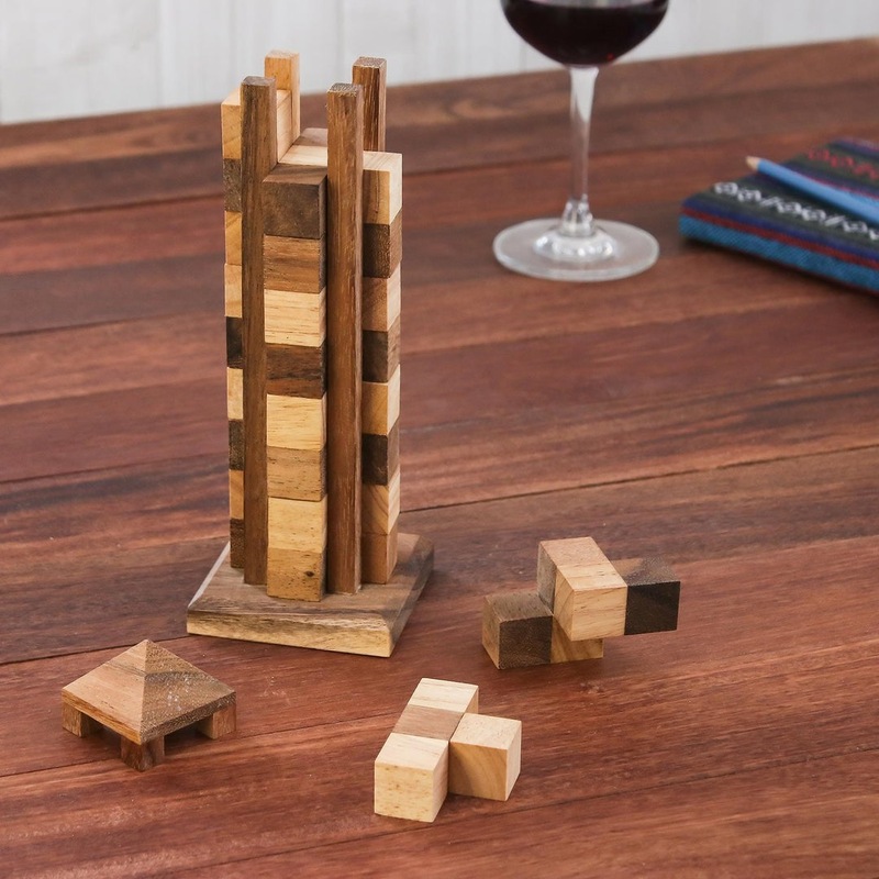 Buy Sky Tower Brain Teaser Puzzle Very difficult puzzle, wooden 3D