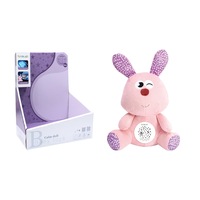 Plush Bunny Toy with Projector Music and Clam Light