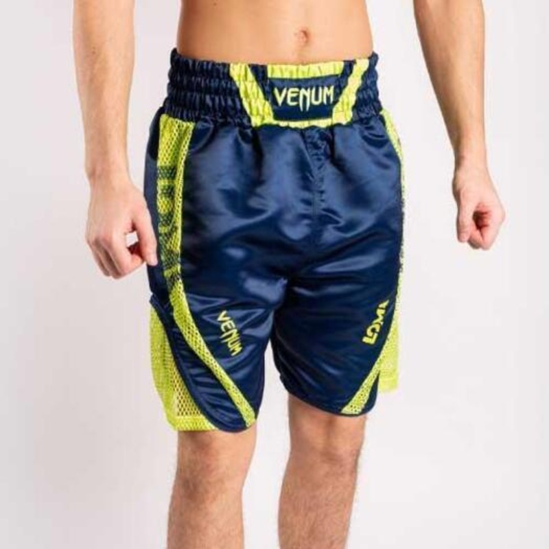 Short Venum Origins Entrenamiento Hombre - Loma Edition, Azul Y Amarillo