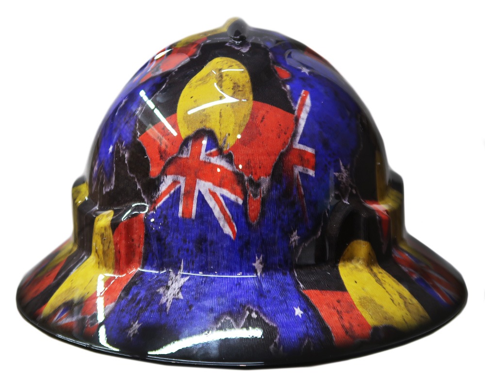 Cool Hard Hats Unisex ABORIGINAL AUSSIE Pro Choice Wide Brim Safety Hat