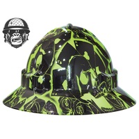 Cool Hard Hats Unisex ACE OF SKULLS Pro Choice Wide Brim Safety Hard Hat