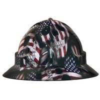 Cool Hard Hats Unisex AMERICAN SKULLS Pro Choice Wide Brim Safety Hard Hat
