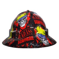 Cool Hard Hats Unisex BADASS SCAFFOLDER Pro Choice Wide Brim Safety Hard Hat