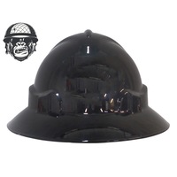 Cool Hard Hats Unisex BLACK GLOSS Pro Choice Wide Brim Safety Hard Hat