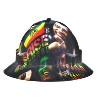 Cool Hard Hats Unisex BOB MARLEY Pro Choice Wide Hard Hat