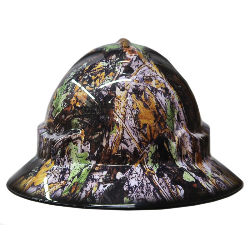Buy Cool Hard Hats Unisex CAMO LEAVES Pro Choice Wide Brim Safety Hard