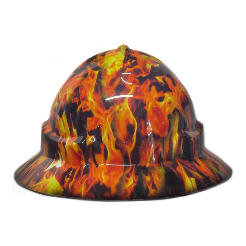 Buy Cool Hard Hats Unisex FLAMES Pro Choice Wide Brim Safety Hard Hat