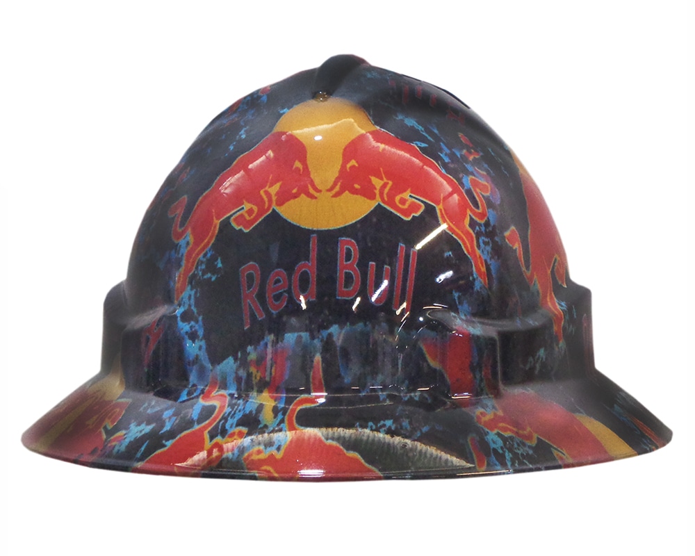 red bull hard hat