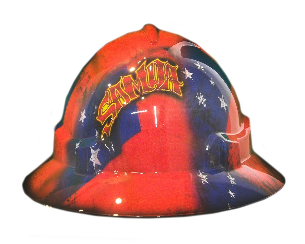 Cool Hard Hats Unisex SAMOA FLAG Pro Choice Wide Brim Safety Hat