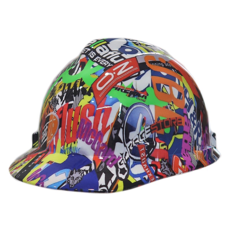 Buy Cool Hard Hats Unisex STICKERBOMB MSA Cap STYLE Hard Hat MyDeal