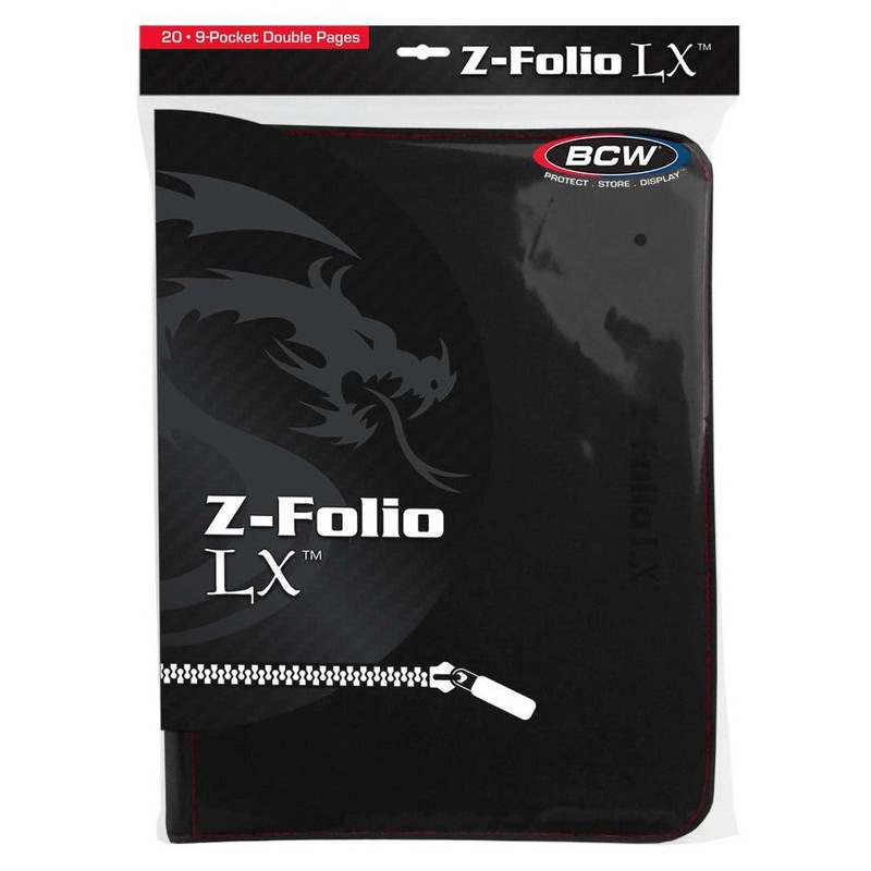 Buy BCW Z Folio LX Album 9 Pocket Black MyDeal