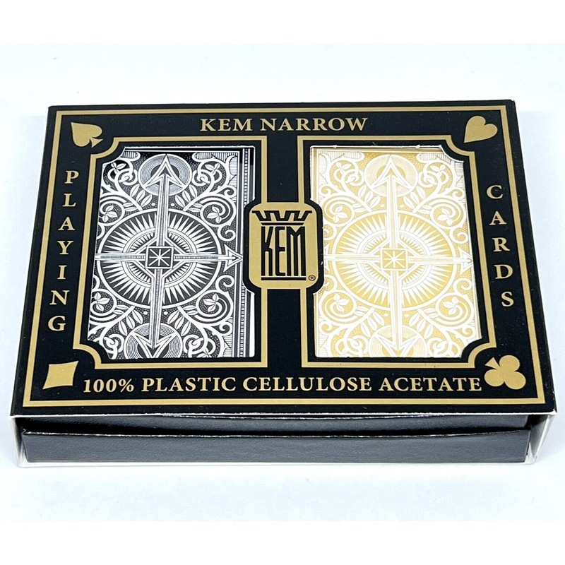Buy Kem Arrow Black/Gold Narrow Standard Playing Cards MyDeal