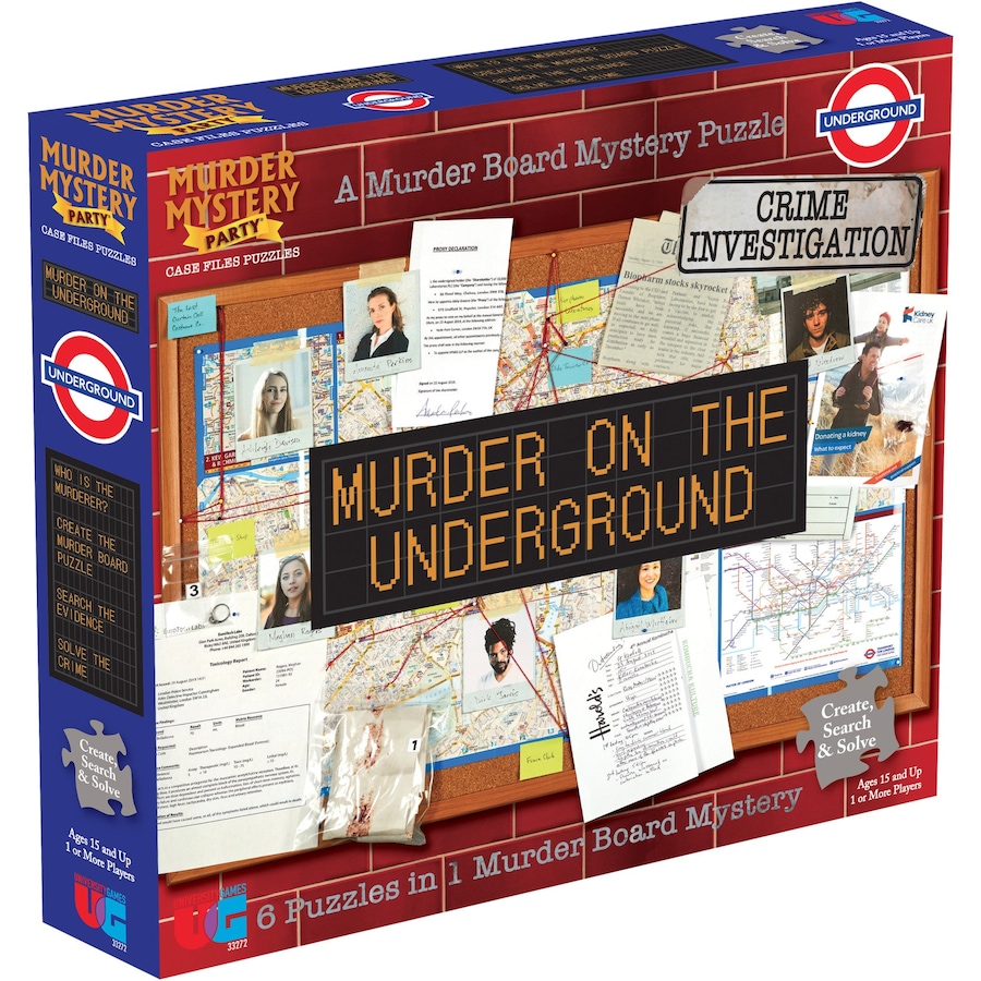 Murder Mystery Party Case Files 1000pc Puzzle Murder on the Underground
