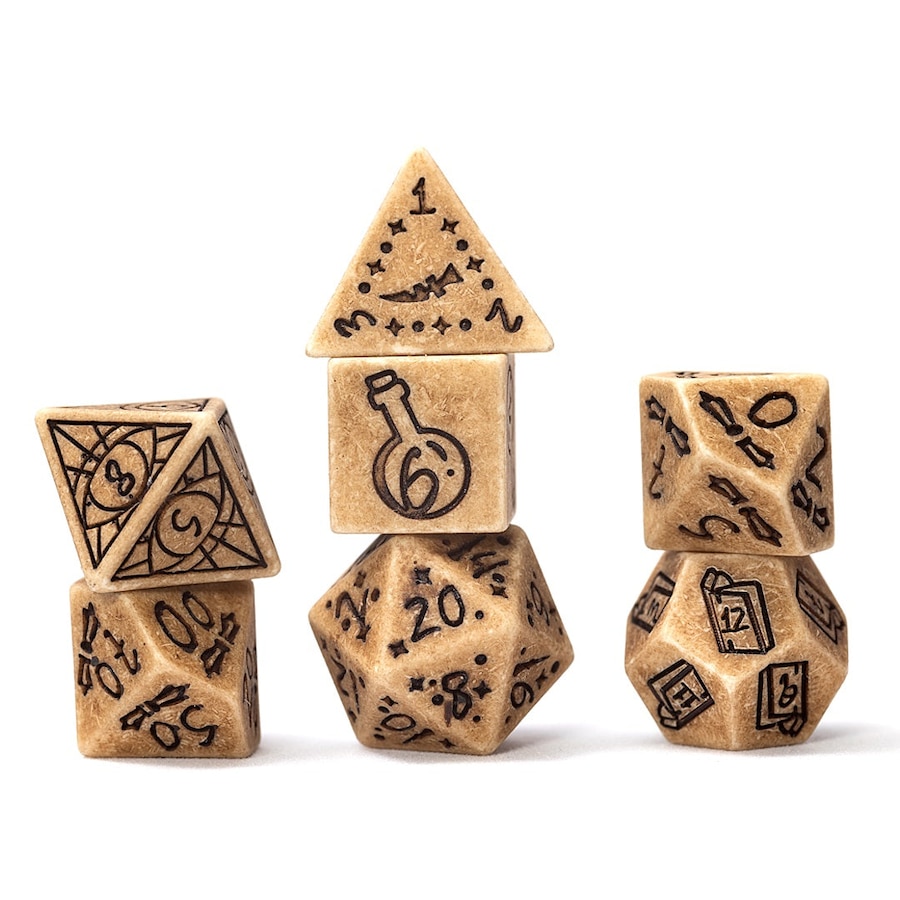 Sirius Dice - Illusory Stone - Sandstone - Dice Set 7