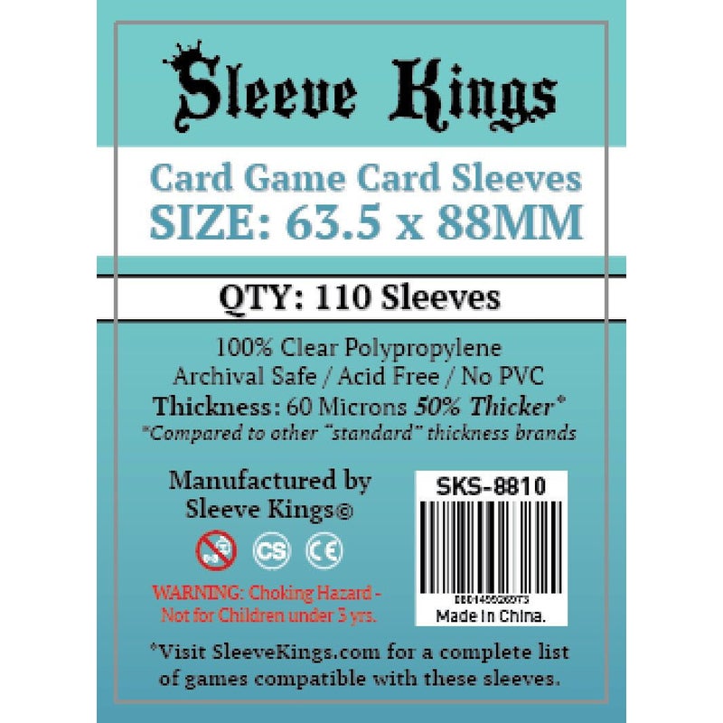 Buy Sleeve Kings Board Game Sleeves Card Game (63.5mm x 88mm) (110 Sleeves  Per Pack) - MyDeal