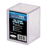 Ultra Pro 150 Count 2-Piece Clear Storage Box x2