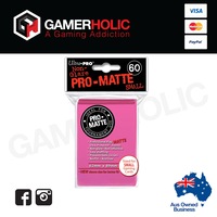 Ultra Pro 60ct Pro-Matte Small Deck Protectors - Bright Pink