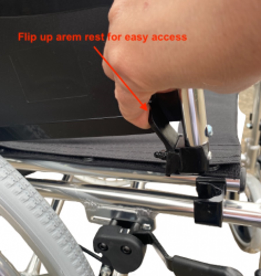 Buy Light Foldable Manual Wheelchair with Attendant Brakes and