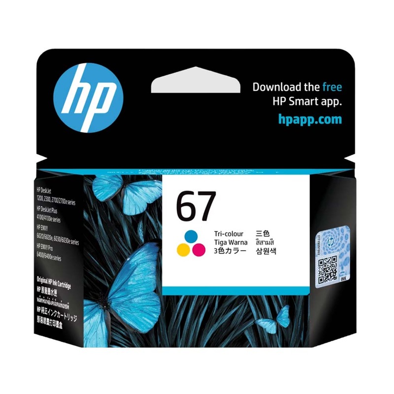 Buy HP 67 Tri-colour Original Ink Cartridge [3YM55AA] - MyDeal