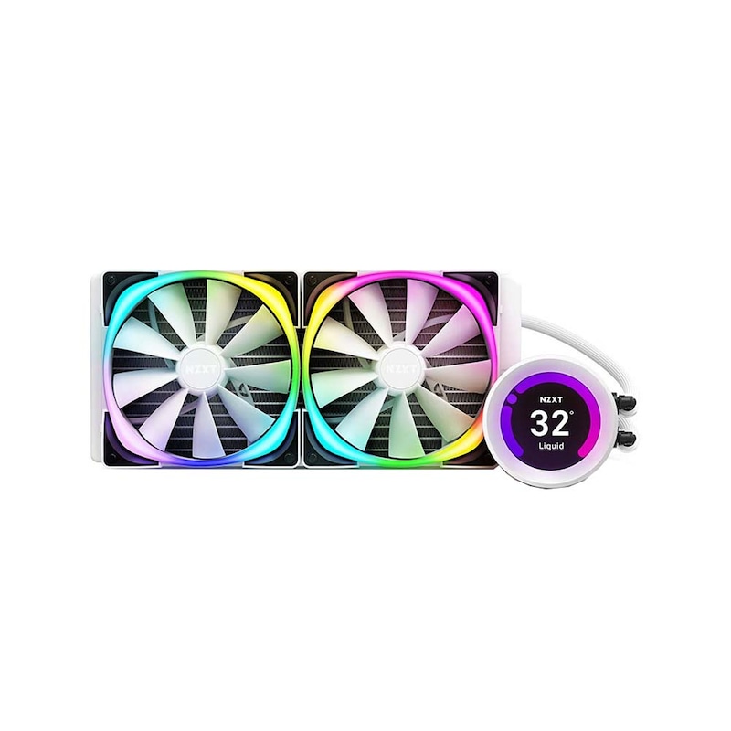 Buy Nzxt Kraken Z63 280mm Rgb Aio Liquid Cpu Cooler White Rl Krz63 Rw Mydeal 5167