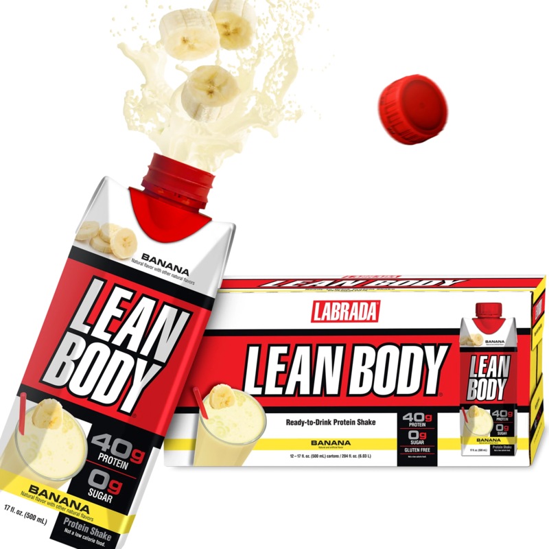 Buy LEAN BODY PROTEIN SHAKE ReadyToDrink (12 pack) 500ml Banana