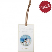 Glass Magnet - Rudolf/Santa Have Magical Christmas