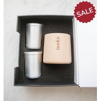 Inoko Australia - Timber Vessel & Two Candle Refills - Small