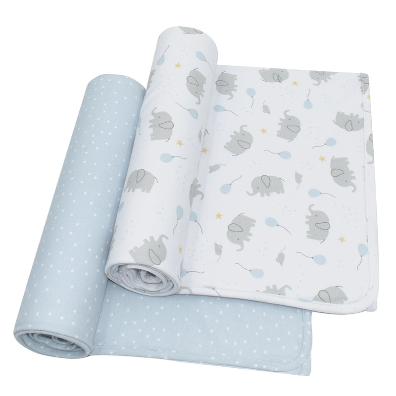 Buy 2-Pack Jersey Swaddle Wraps - Mason/Confetti - MyDeal