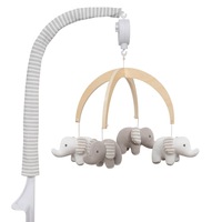 Living Textiles - Musical Cot Mobile - Elephants