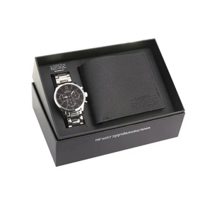 Men's Republic - Watch Set with Leather Wallet - Black