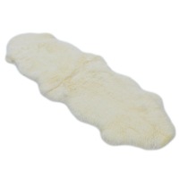 Sheepskin Rug - Ivory - Double Length (180 x 65cm) - Long Wool Australian Merino Sheepskin