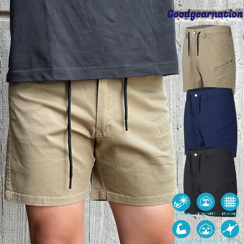 Buy Big BEE Stubby Shorts Men Cargo Pocket Work Wear Stretchy