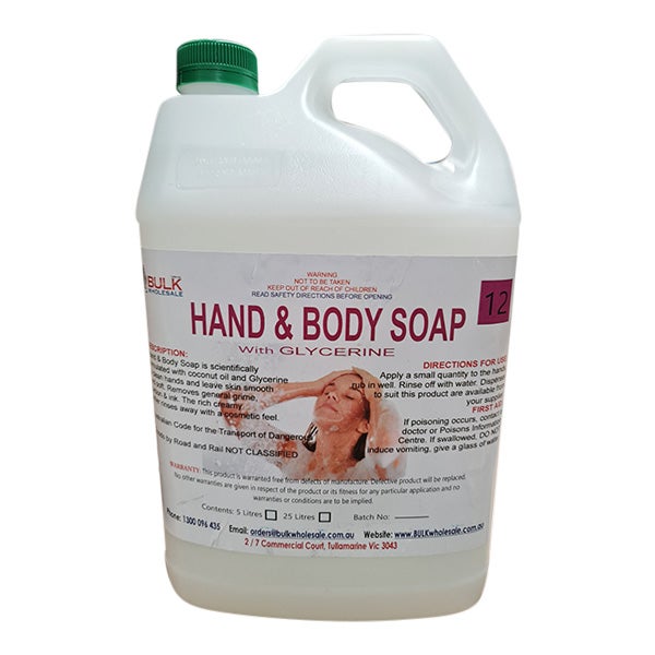 Bulk Blendz Hand and Body Soap Liquid with Glycerine
