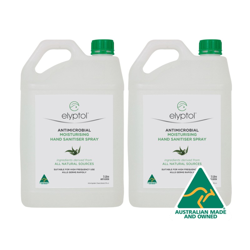 Buy Elyptol Antimicrobial Hand Sanitiser Spray (2 x 5 Litre) 10 Litre
