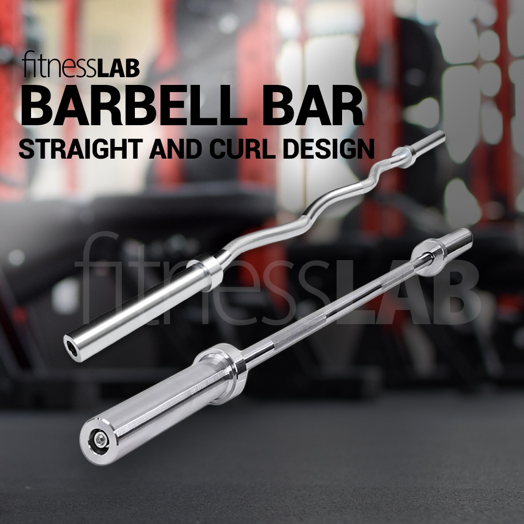 Buy FitnessLab 120cm Barbell Dumbbell Bar Set Weightlifting