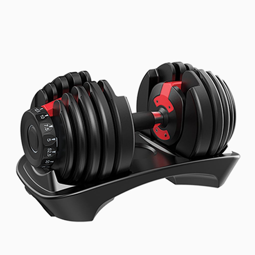FitnessLab 24kg Adjustable Dumbbells Dumbbell Set Weight Plates Exercise Fitness Gym Australia