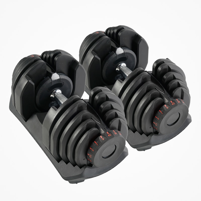 Fitnesslab 80kg Adjustable Dumbbells Dumbbell Set Weight Dumbbells 