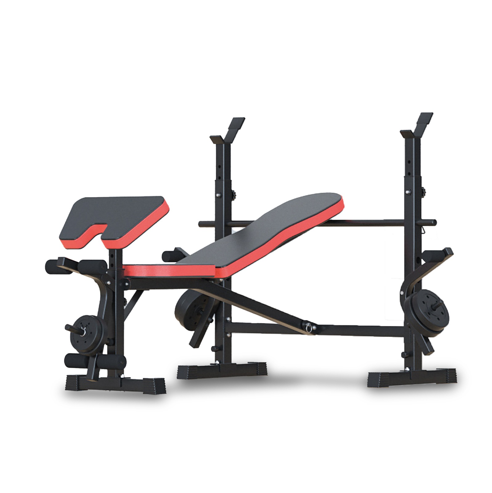 Fuel pureformance adjustable utility weight bench with best sale curl attachment