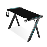 MIUZ 100cm Gaming Desk Office Computer Desk Home Study Work Table Racer Carbon Fiber Table RGB LED
