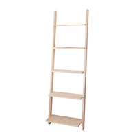 MIUZ 160cm Ladder Shelf Wooden Display Storage Stand Rack Bookshelf Plant Stand