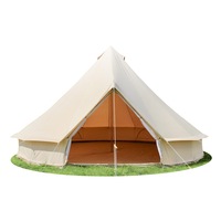 MIUZ Tent 3M 4-Season Bell Tent Waterproof Canvas Glamping Yurt Teepee Commercial Grade Belltent