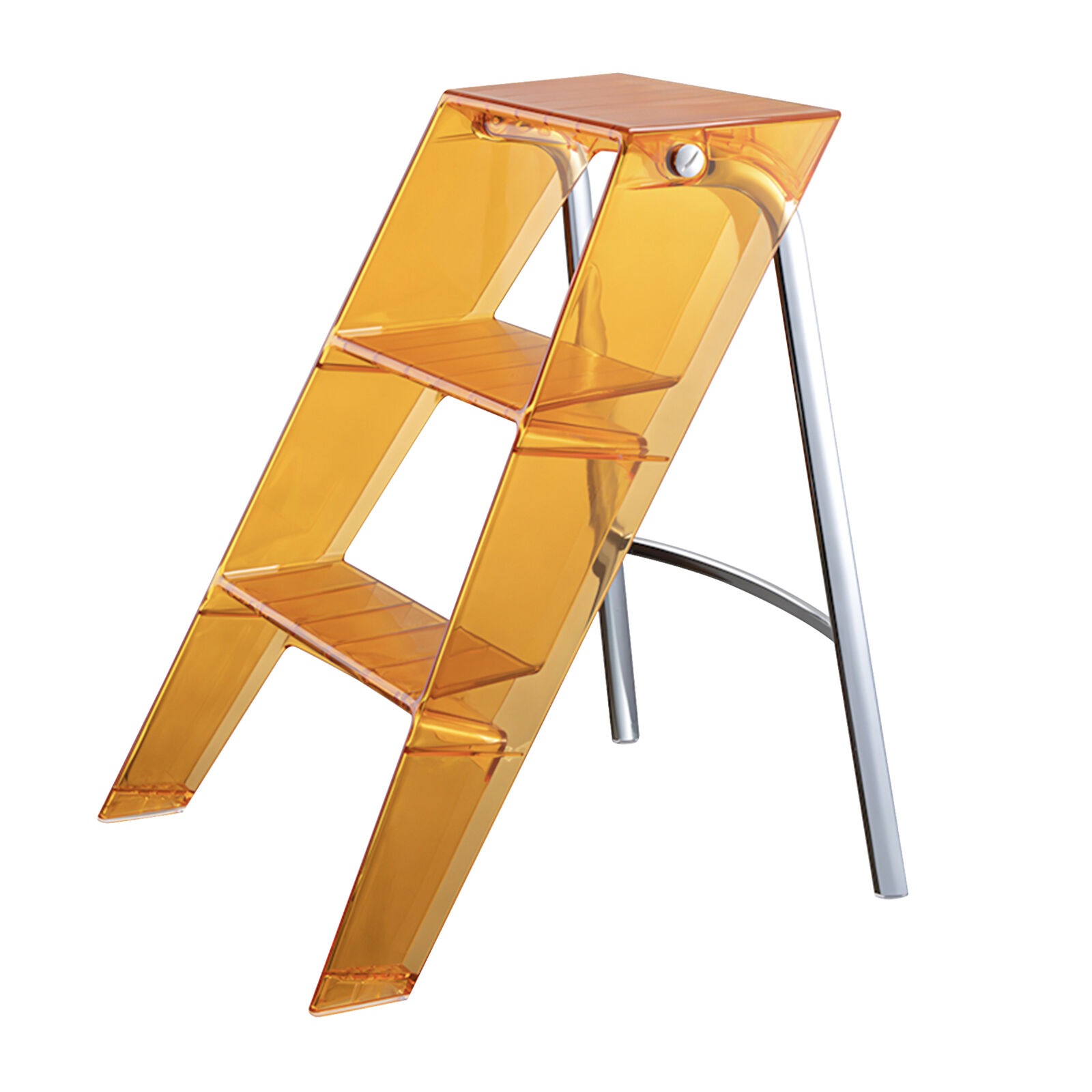 MIUZ Acrylic Step Ladder Folding Stools  Replica Kartell