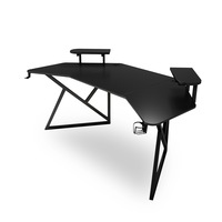 MIUZ Black Gaming Desk Large Size Gaming Waterproof Office Desk Carbon Fiber Table